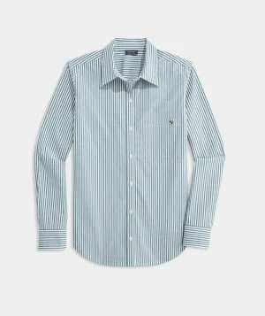 Vineyard Vines Bayview Poplin Button-Down Turf Green/White Discount