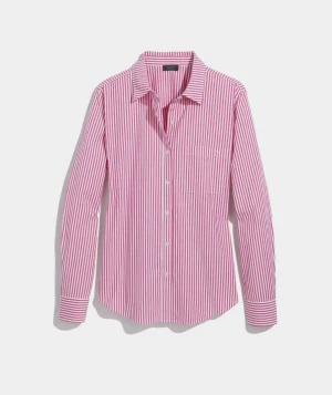 Vineyard Vines Bayview Poplin Button-Down Rhododendron/White Clearance