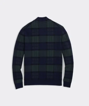 Vineyard Vines Boathouse Blackwatch Quarter-Zip Charleston Green Best