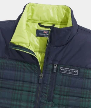Vineyard Vines Boys’ Lightweight Packable Puffer Jacket Turf Green Sale