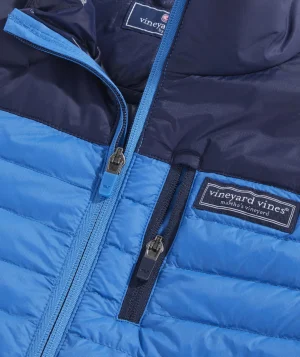 Vineyard Vines Boys’ Sherpa SuperShep™ Full-Zip Snowflake  - N.Navy Shop