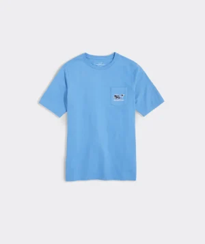 Vineyard Vines Boys' Baseball Whale Short-Sleeve Tee Nautical Navy Hot