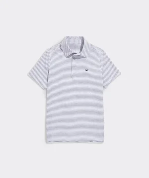 Vineyard Vines Boys' Bradley Stripe Sankaty Polo Ocean Breeze Tejeda Shop
