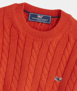Vineyard Vines Boys' Classic Quarter-Zip Sweater Light Gray Heather Shop