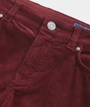 Vineyard Vines Boys' Corduroy 5-Pocket Pants Turf Green Clearance