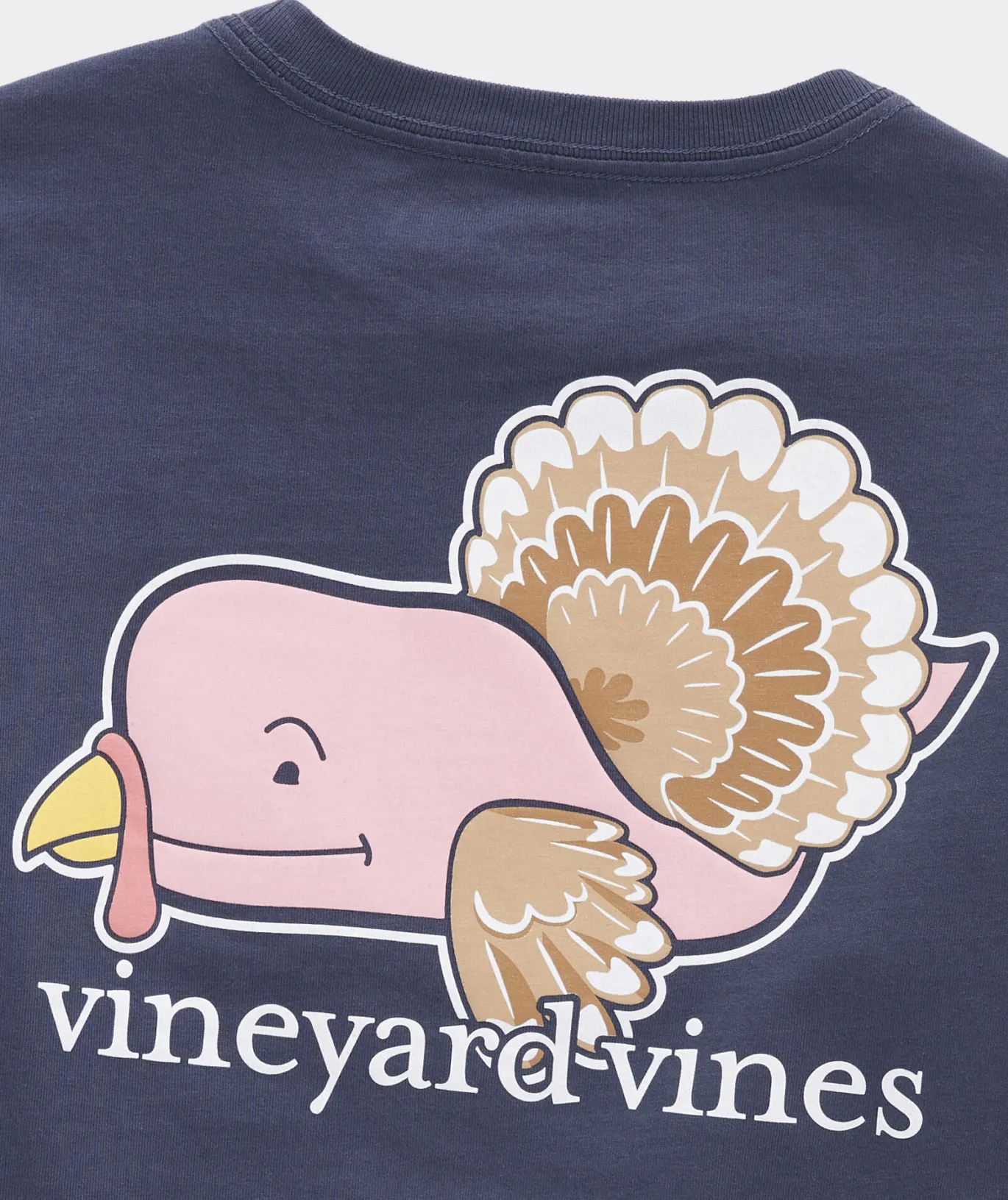 Vineyard Vines Boys' Glow-In-The-Dark Holiday Lights Whale Long-Sleeve Tee Medium Gray Heather Clearance