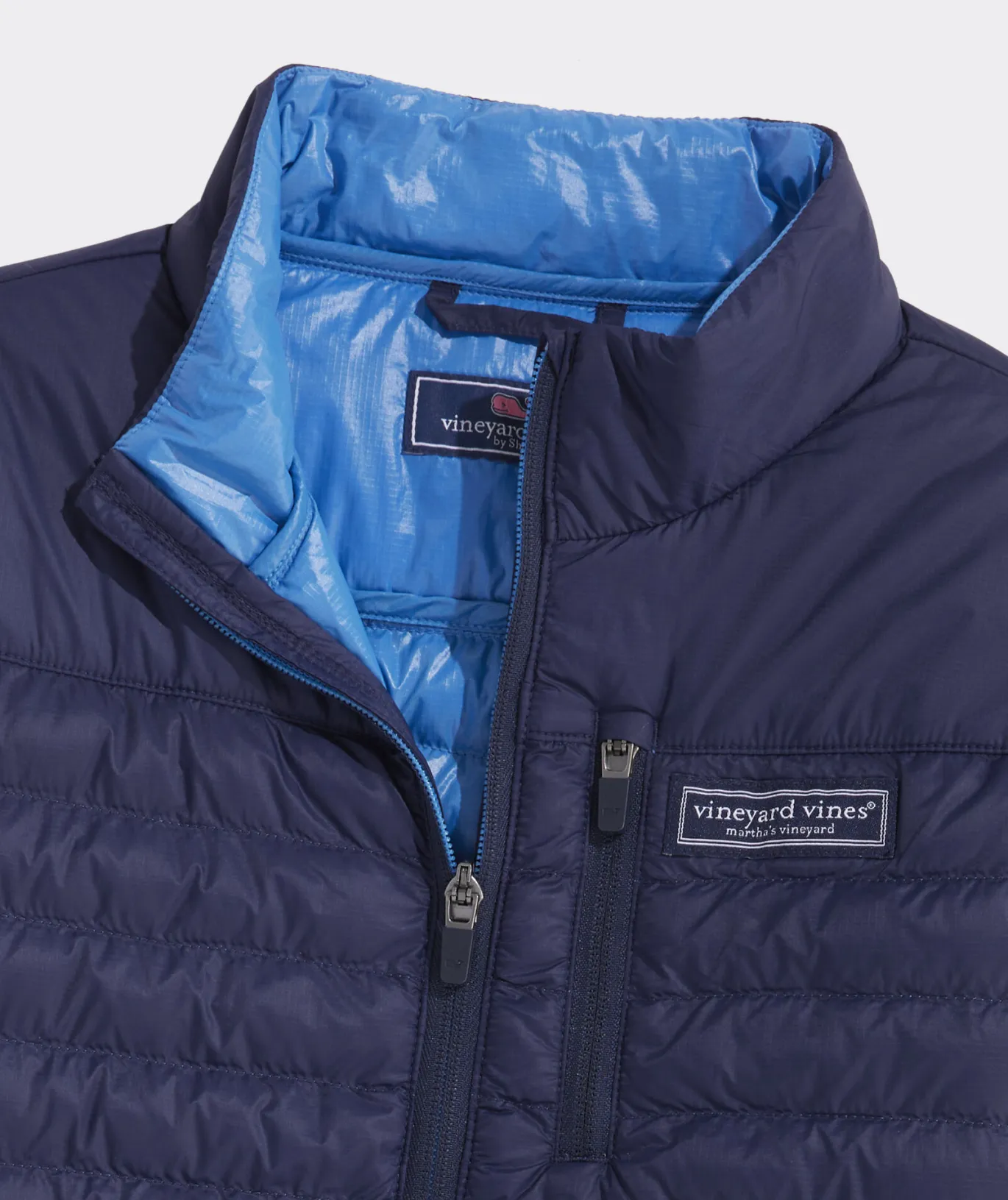 Vineyard Vines Boys' Harbor Fleece Vest Tide Blue Hot