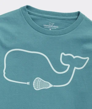 Vineyard Vines Boys' Hockey Stick Whale Long-Sleeve Tee Wild Lime Flash Sale