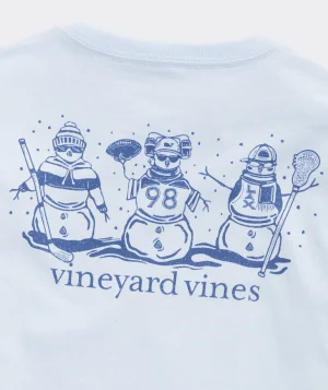 Vineyard Vines Boys' Lacrosse Whale Outline Long-Sleeve Pocket Tee Antigua Green New