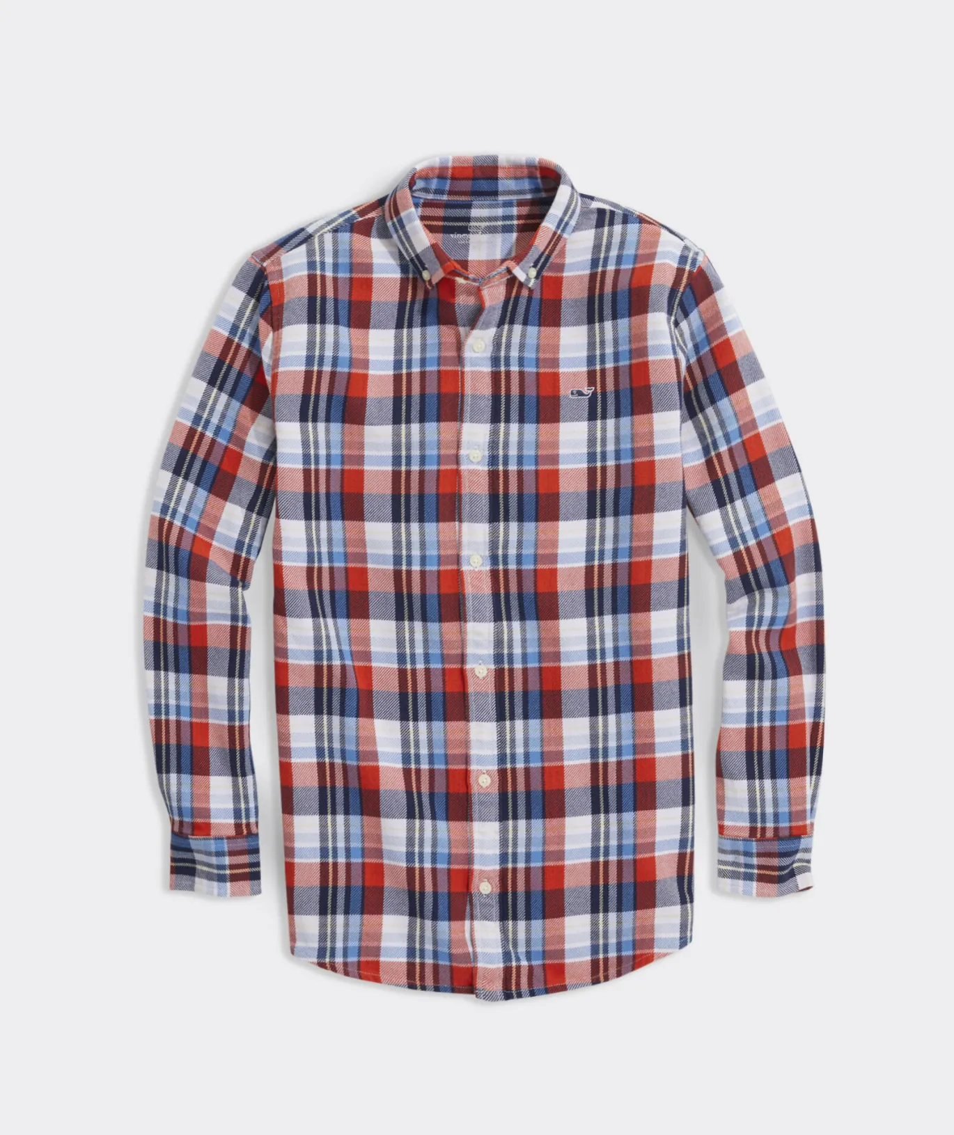 Vineyard Vines Boys' Lightweight On-The-Go Gingham Shirt Ging Tequila Sunrise Best Sale