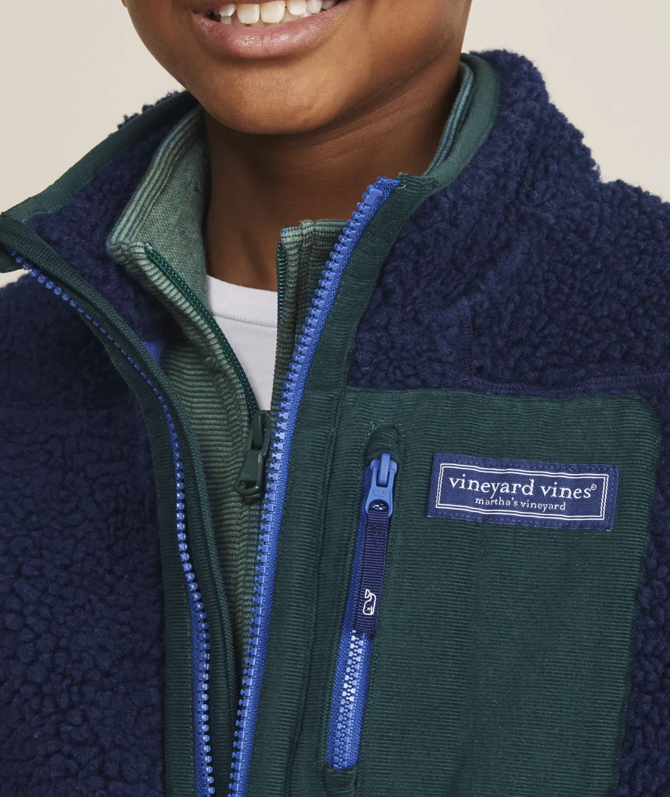 Vineyard Vines Boys' Lightweight Packable Puffer Vest Hull Blue Discount