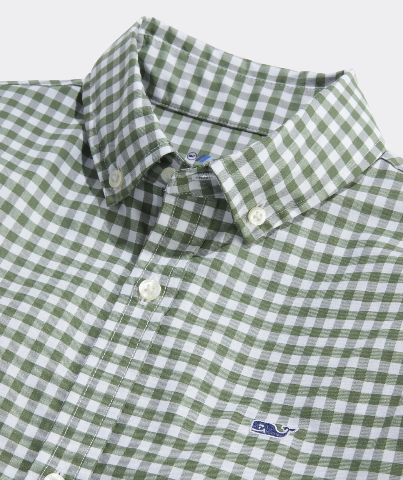 Vineyard Vines Boys' On-The-Go brrrº Gingham Shirt Wild Lime New