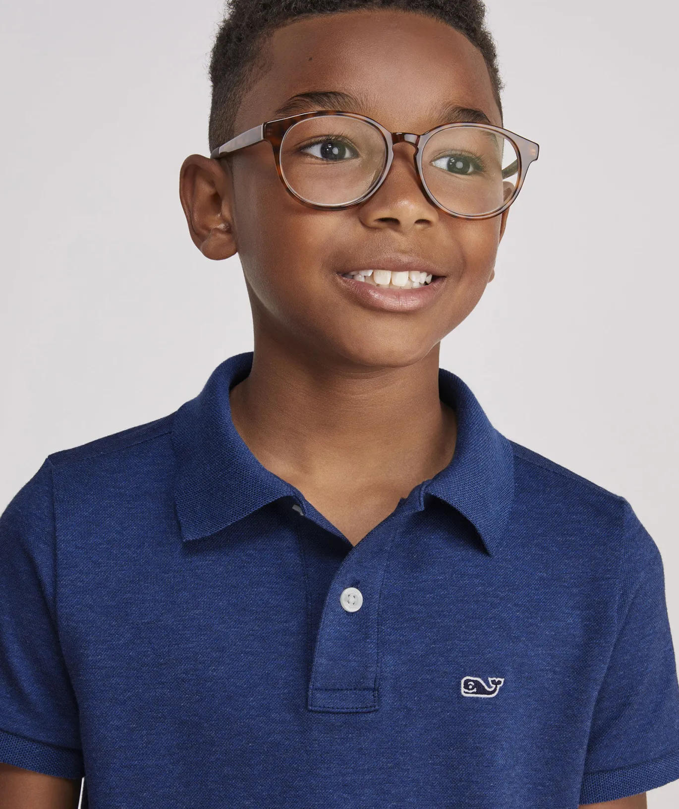 Vineyard Vines Boys' On-The-Go brrrº Solid Shirt Brrr Solids - White Cap Flash Sale