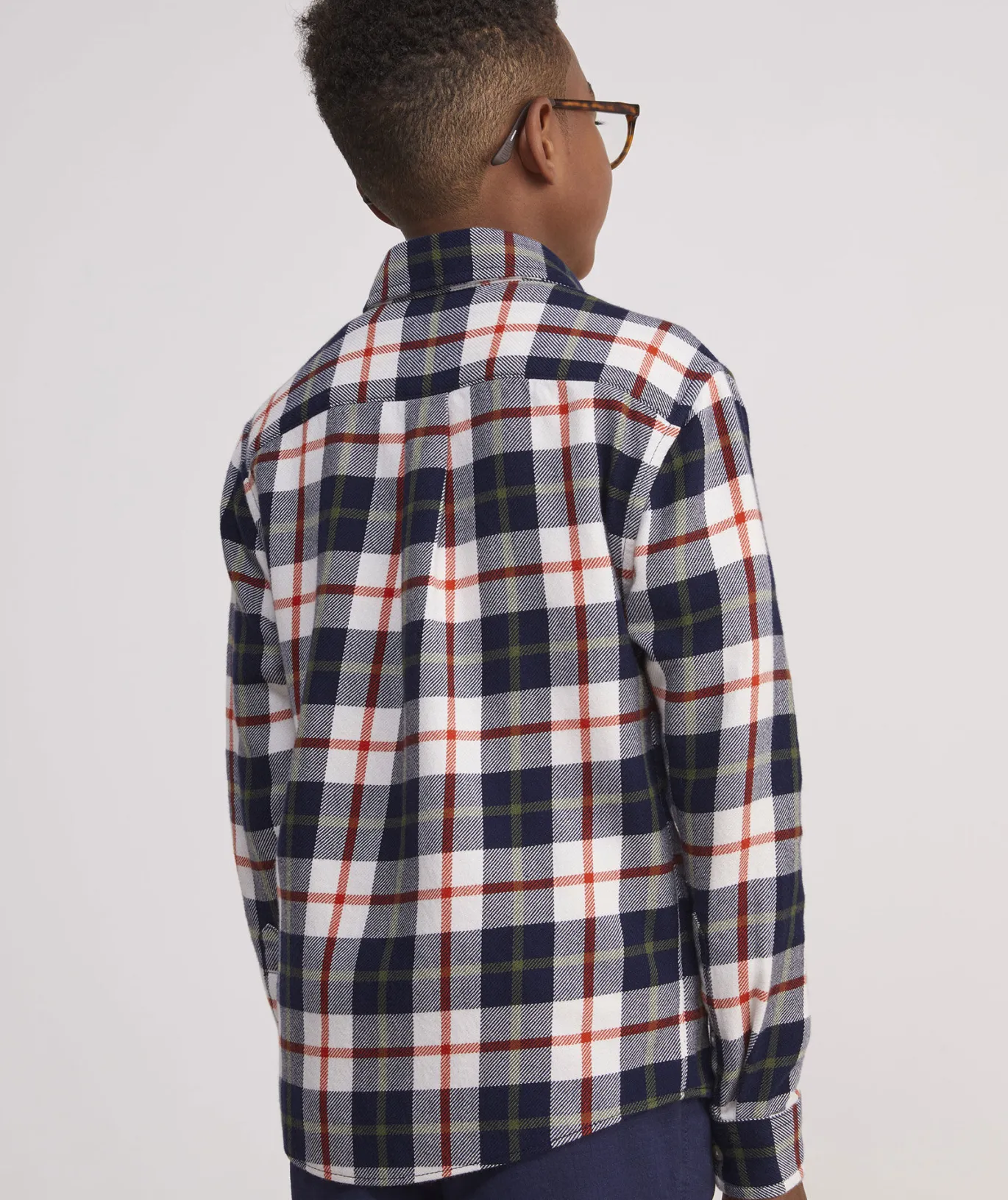 Vineyard Vines Boys' On-The-Go brrrº Tattersall Shirt Maritime-Blue Cheap
