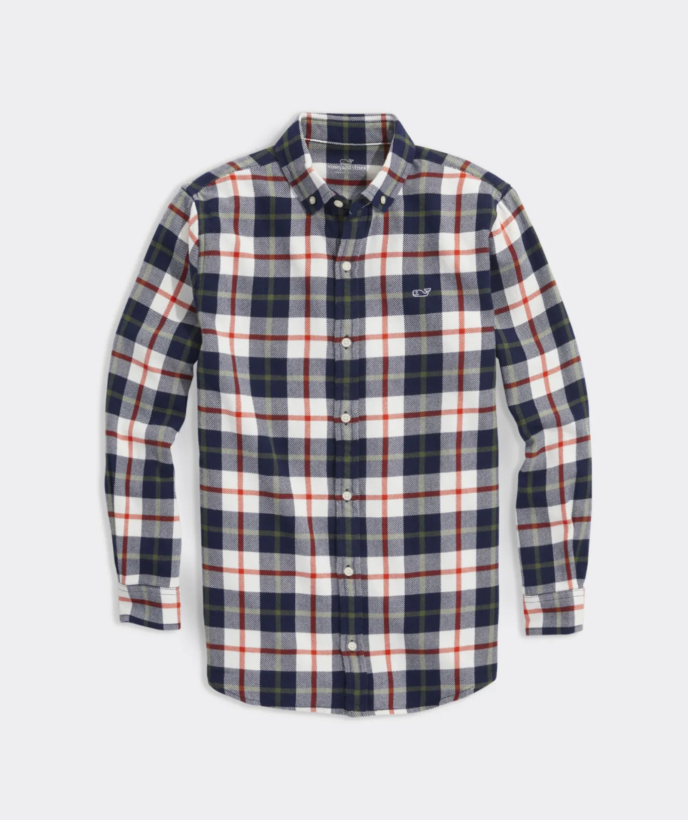 Vineyard Vines Boys' On-The-Go brrrº Tattersall Shirt Maritime-Blue Cheap