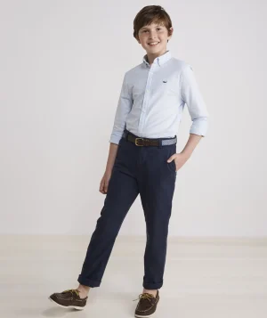 Vineyard Vines Boys' On-The-Go Nylon Plaid Shirt Splish Splash Cheap