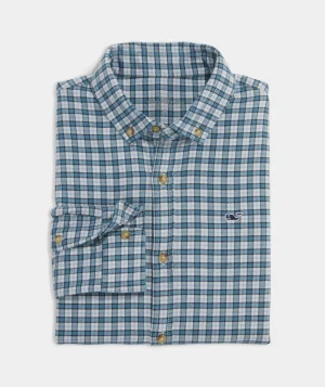 Vineyard Vines Boys' Oxford Stripe Shirt Ocean Breeze Best Sale