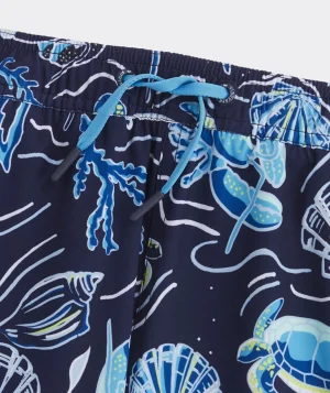 Vineyard Vines Boys' Printed Chappy Trunks Whale Naut Navy Cheap