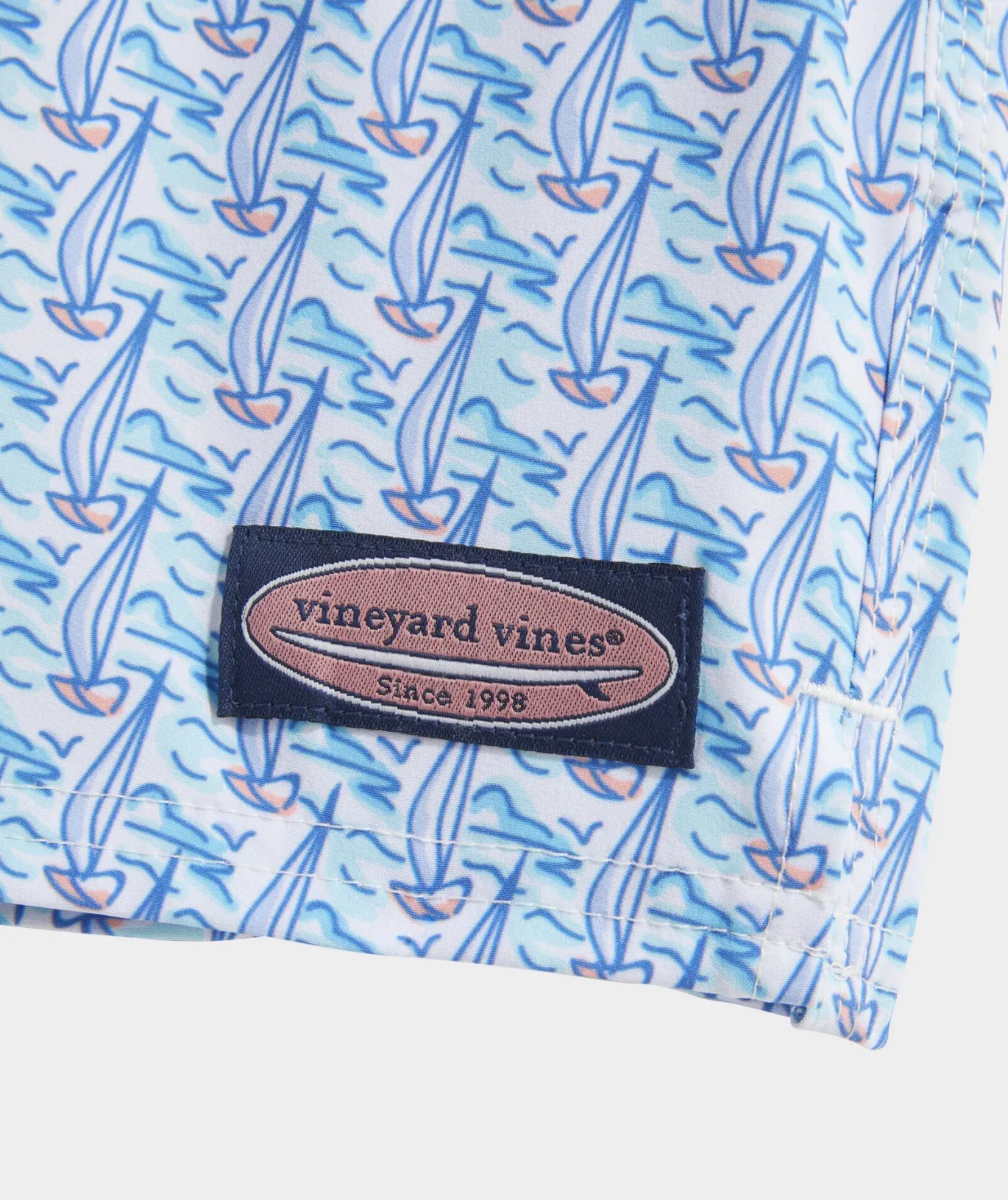 Vineyard Vines Boys' Printed Chappy Trunks Fsh oo Wtr-AntigGrn New