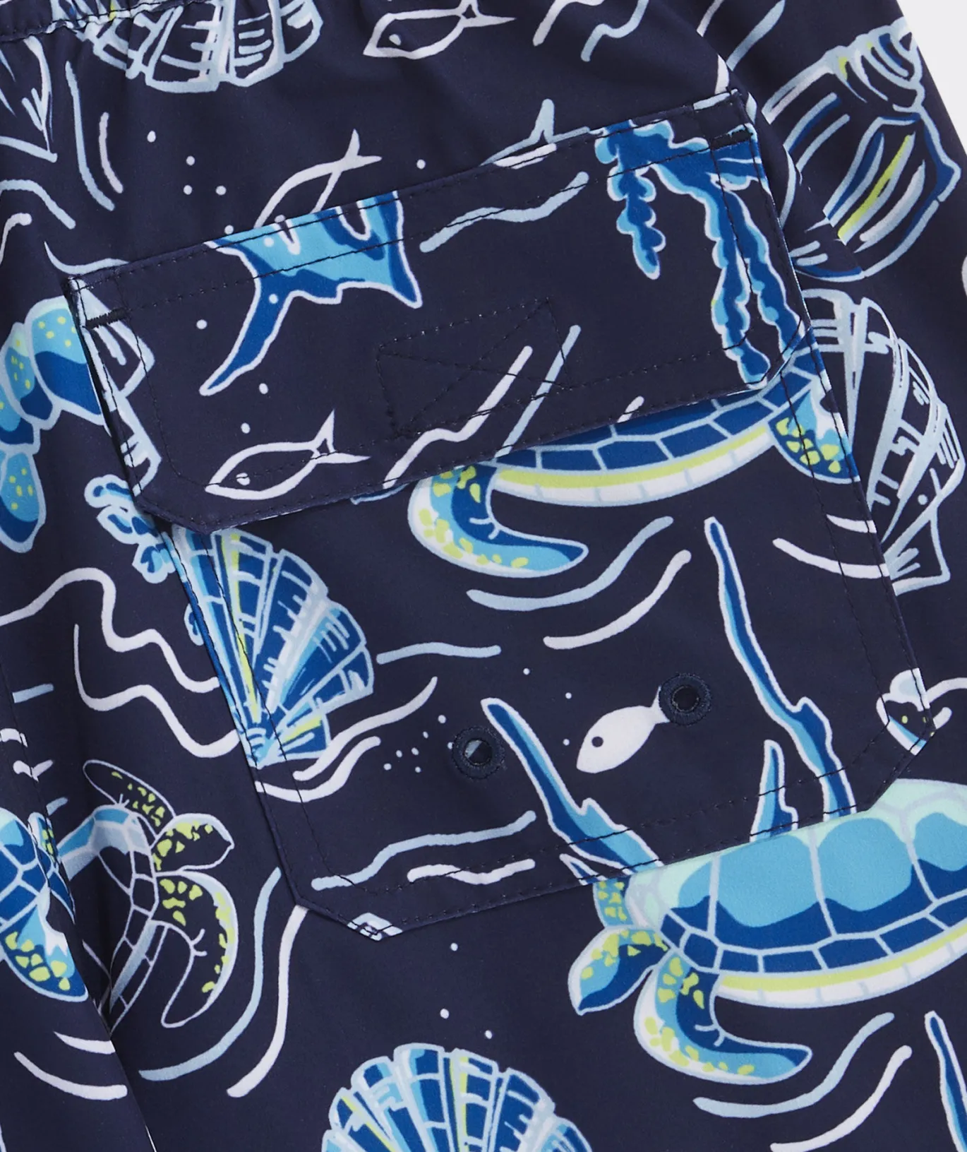 Vineyard Vines Boys' Printed Chappy Trunks Whale Naut Navy Cheap