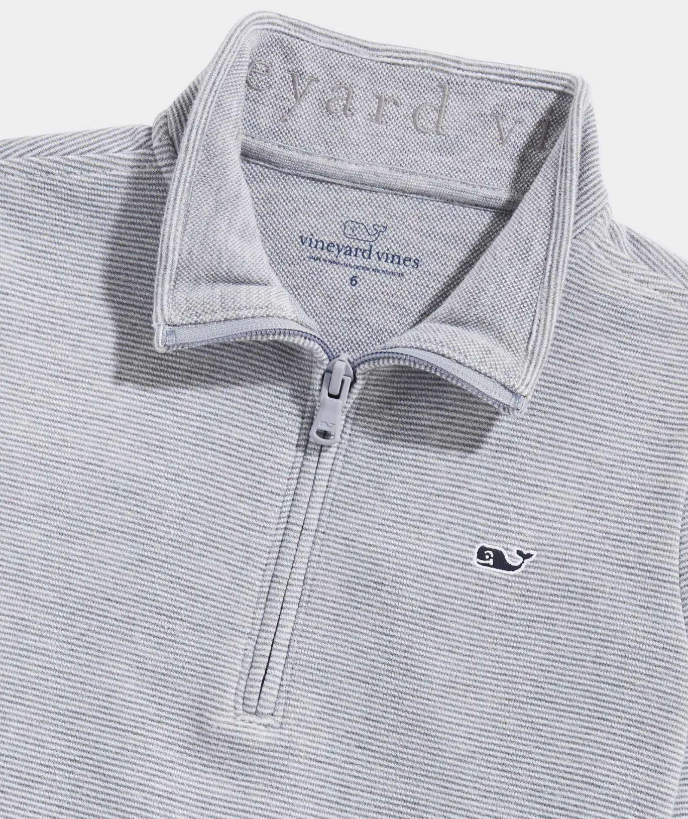 Vineyard Vines Boys' Saltwater Quarter-Zip Pink Cloud Solid Store