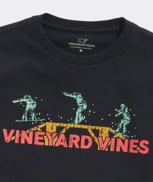 Vineyard Vines Boys' Snowboard Rail Long-Sleeve Tee Porcelain Blue Discount