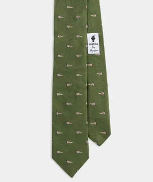 Vineyard Vines Burgee Flags Kennedy Tie Cypress Clearance
