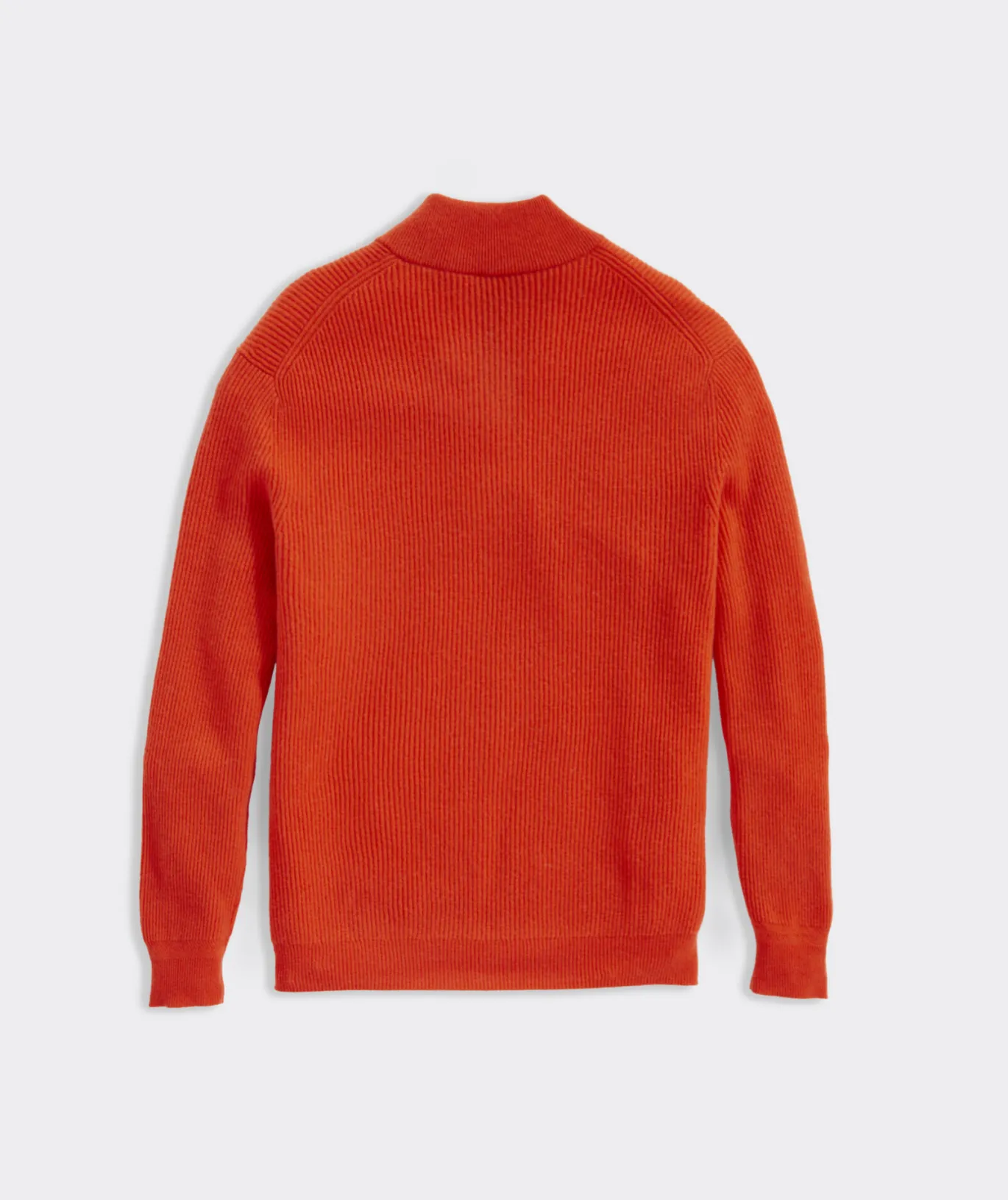 Vineyard Vines Cashmere Fisherman Rib Quarter-Zip Sweater Cocktail Sauce Outlet