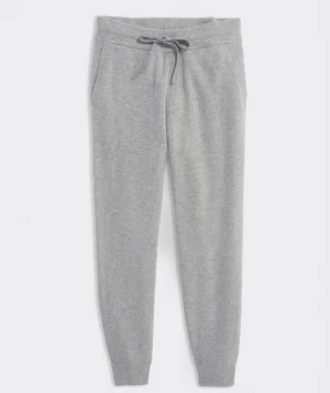 Vineyard Vines Cashmere Joggers Light Gray Heather Best Sale