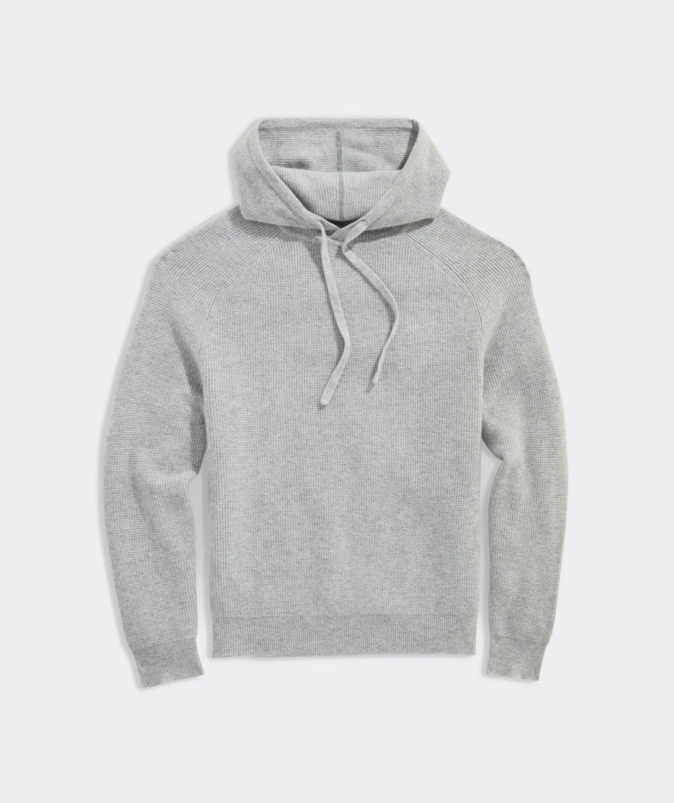 Vineyard Vines Cashmere Waffle Hoodie Light Gray Heather Fashion