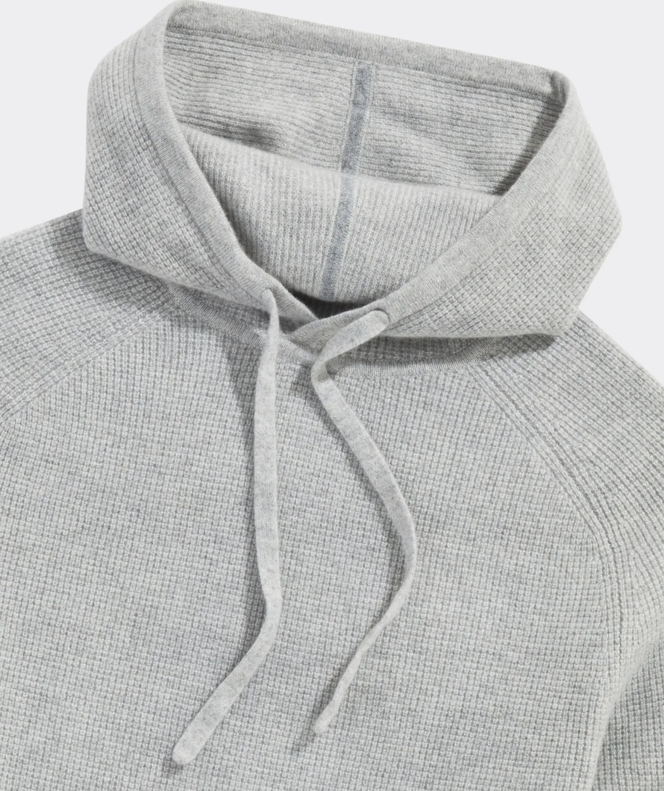 Vineyard Vines Cashmere Waffle Hoodie Light Gray Heather Fashion