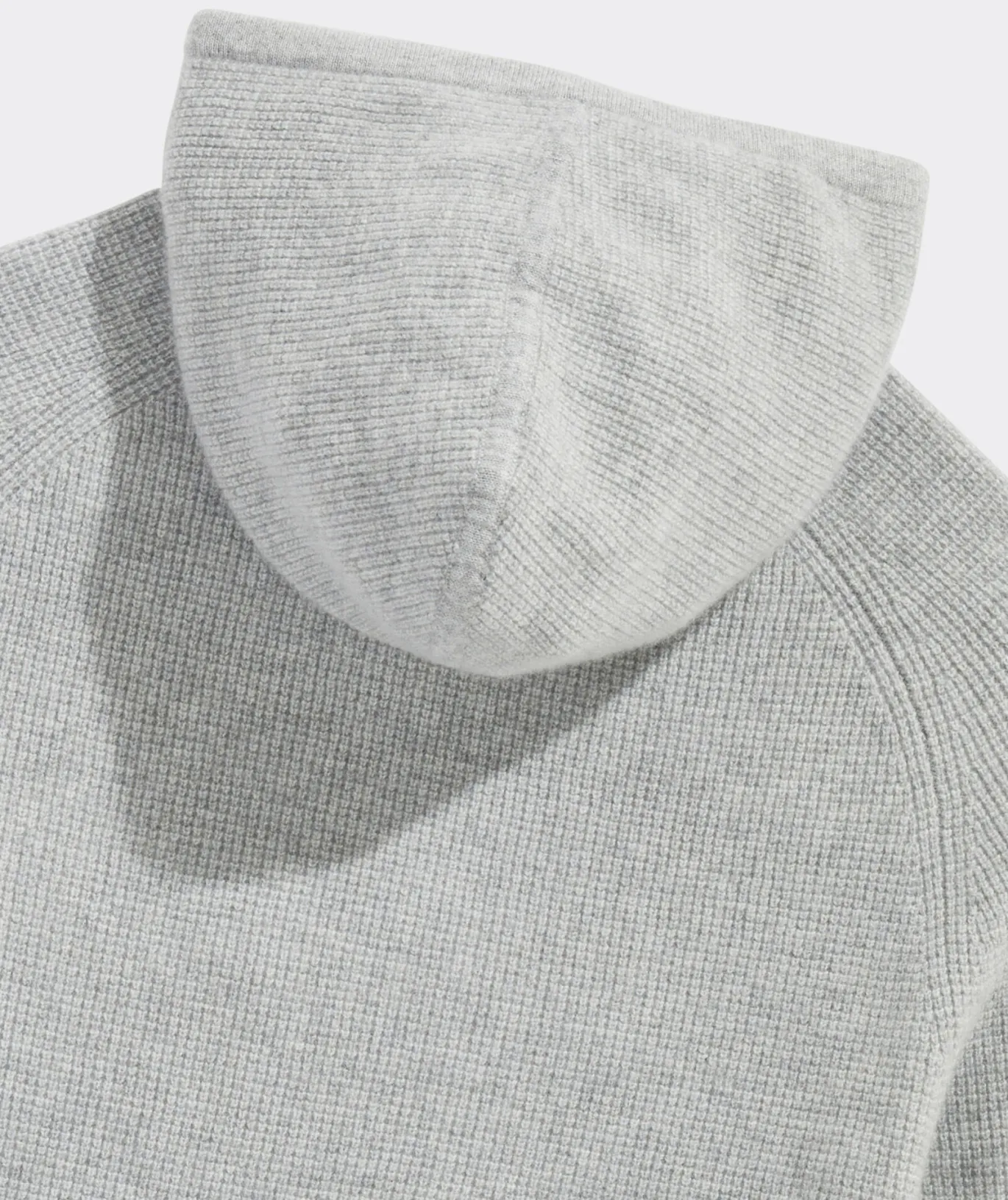 Vineyard Vines Cashmere Waffle Hoodie Light Gray Heather Fashion