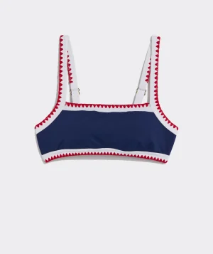 Vineyard Vines Cay Floral Sconset Bikini Top Cay Floral - Island Cheap