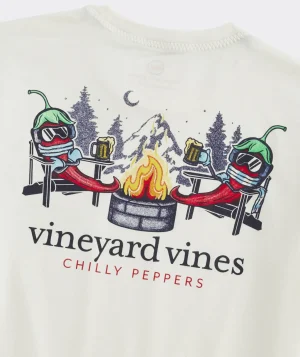 Vineyard Vines Chilly Peppers Long-Sleeve Dunes Tee Marshmallow Hthr Best