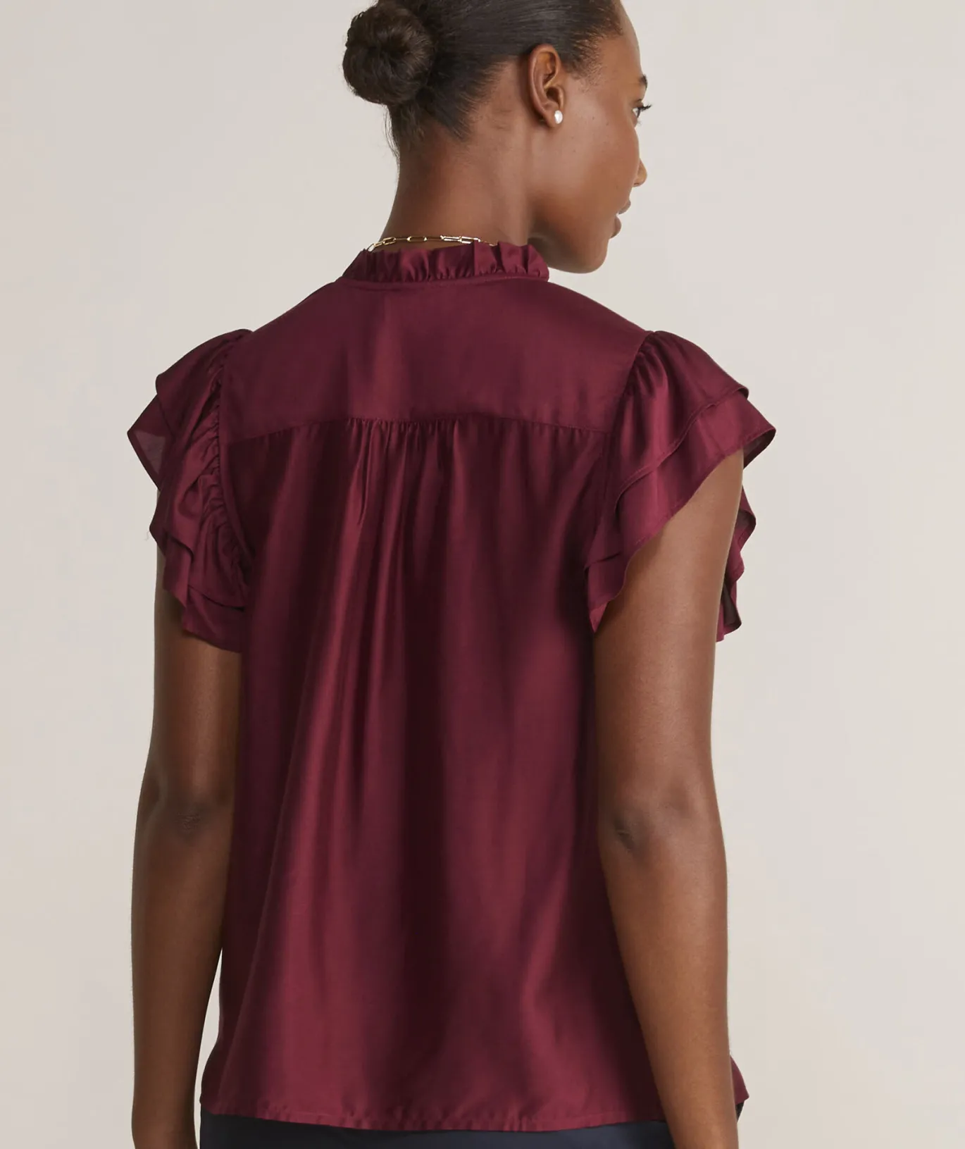 Vineyard Vines Cinched Puff-Sleeve Top Toile - Rum Runner Outlet