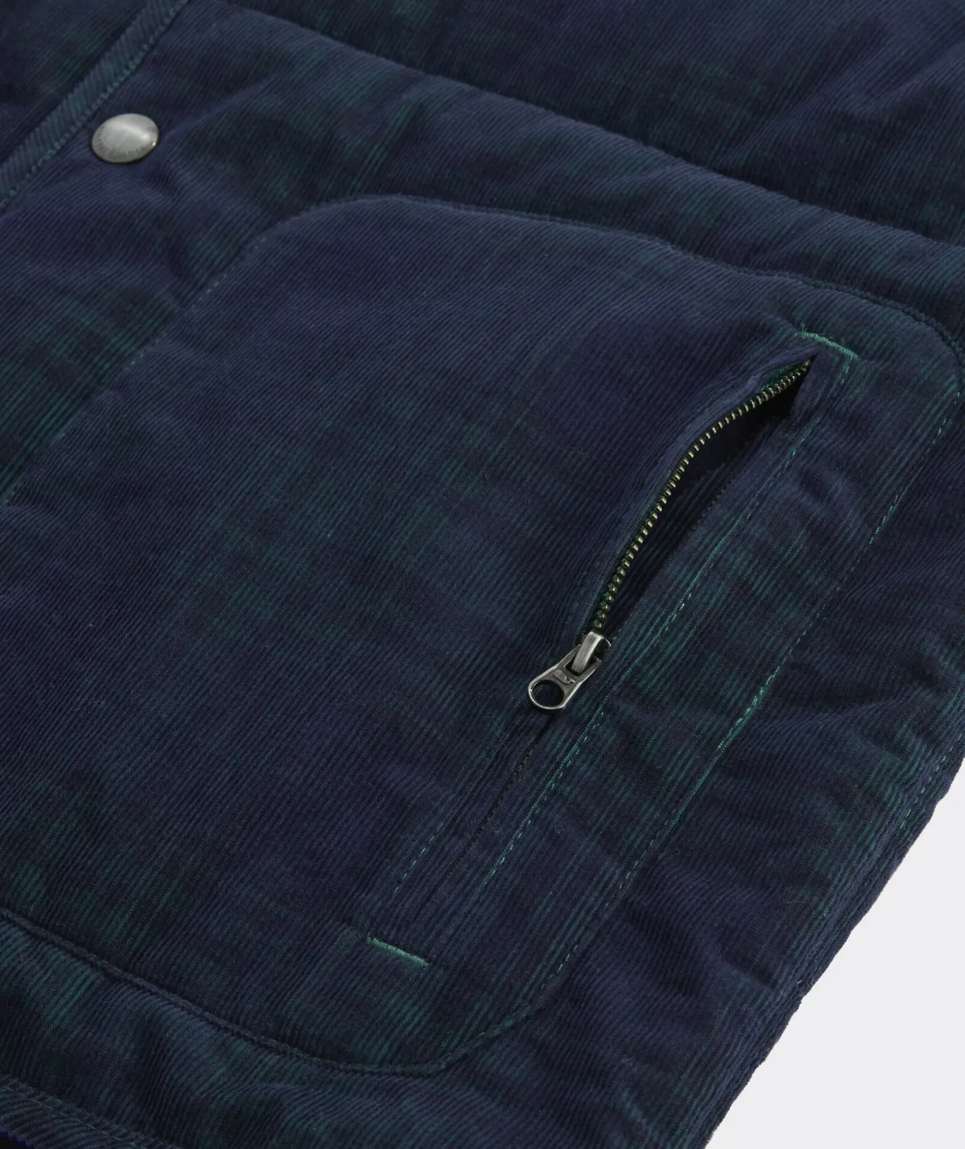 Vineyard Vines Corduroy Blackwatch Puffer Vest Charleston Green Shop