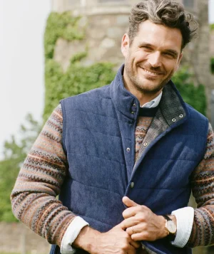 Vineyard Vines Corduroy Puffer Vest Nautical Navy Cheap