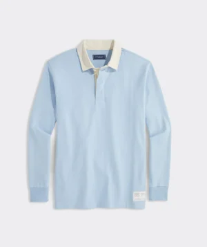 Vineyard Vines Cotton Rugby Shirt Jake Blue Best