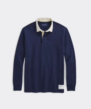 Vineyard Vines Cotton Rugby Shirt Nautical Navy Online