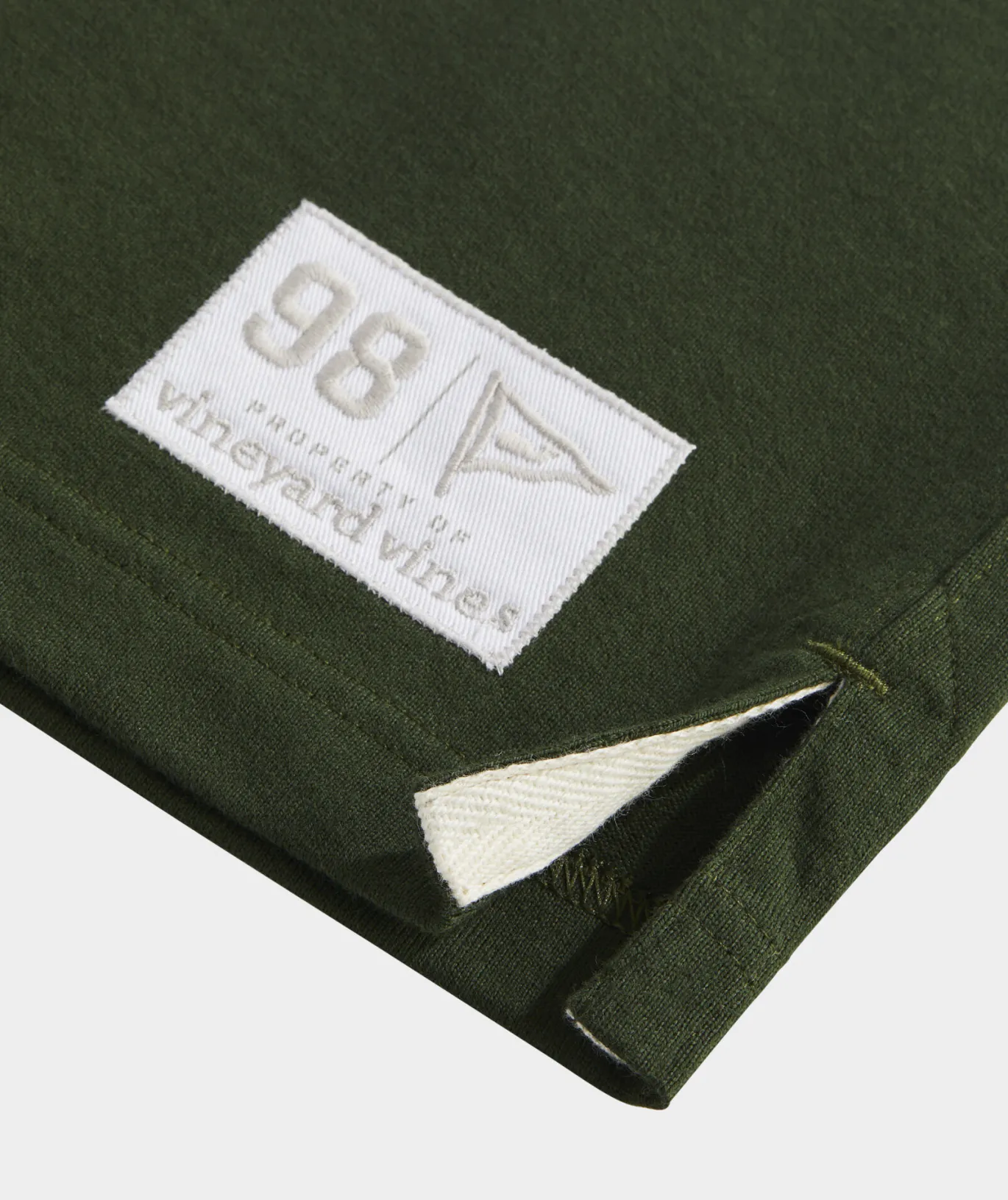 Vineyard Vines Cotton Rugby Shirt Forest Olive New