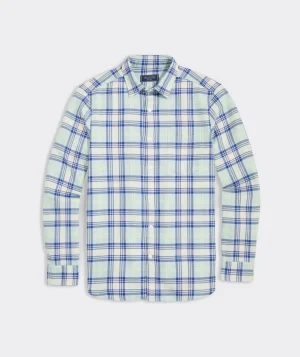 Vineyard Vines Cotton Twill Plaid Shirt Island Para Plaid Online