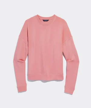 Vineyard Vines Dreamcloth® Crewneck Sweatshirt Peach Blush Heather Clearance