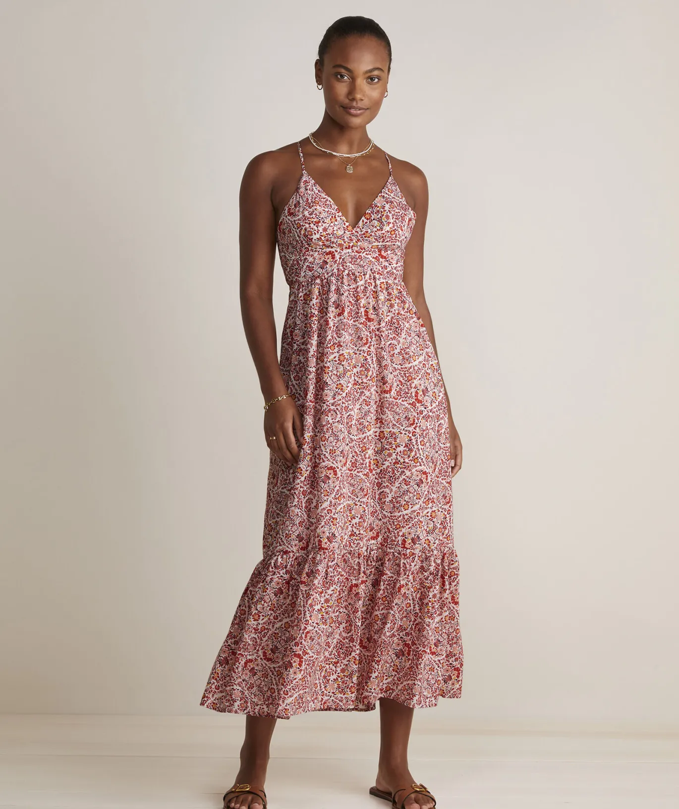 Vineyard Vines Fenwick Paisley Sconset Maxi Dress Paisley -Marshmallow Store