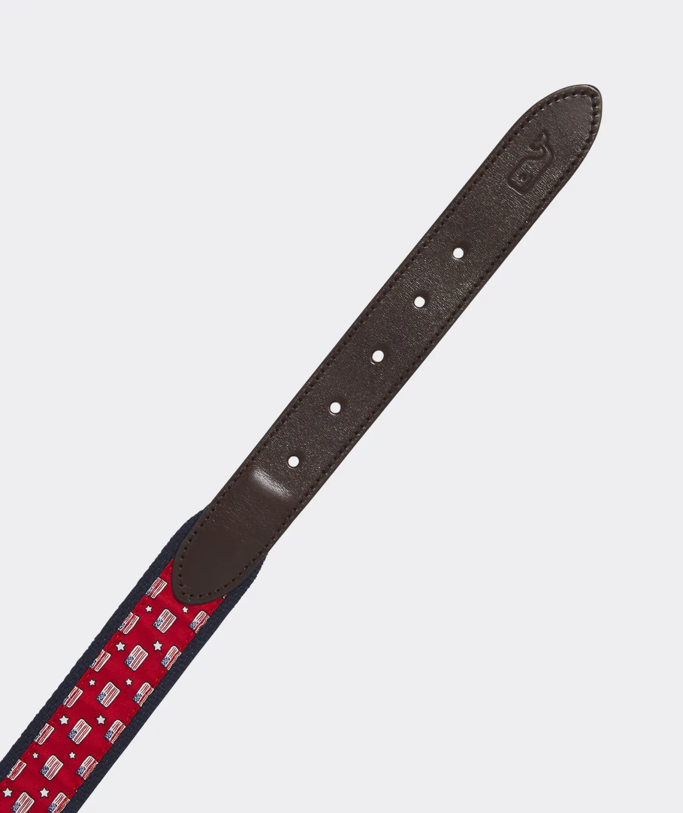 Vineyard Vines Flag & Stars Canvas Club Belt Lighthouse Red Best Sale