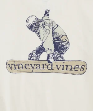 Vineyard Vines Freestyle Snowboarder Long-Sleeve Dunes Tee White Cap Grey Hthr Shop