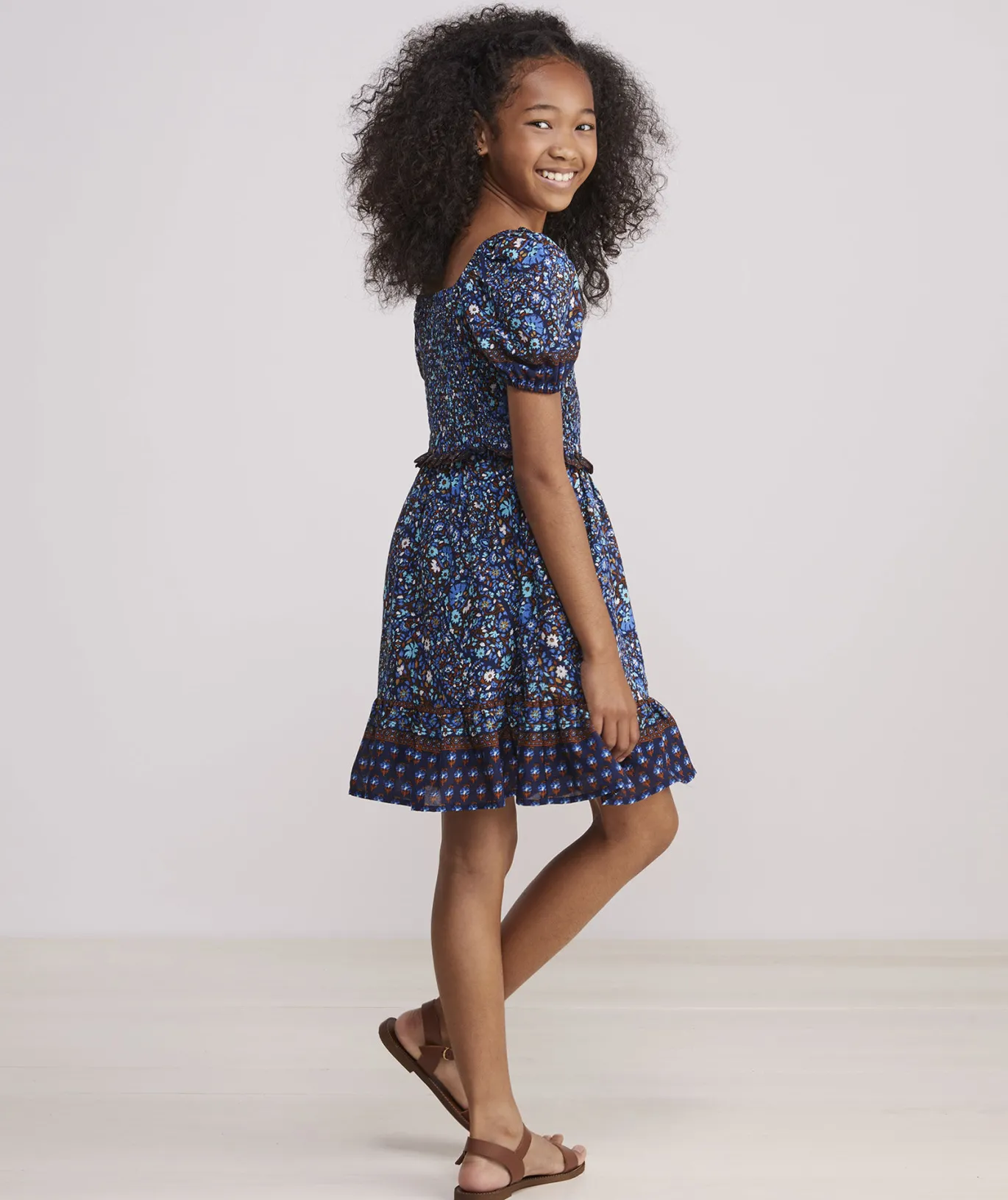 Vineyard Vines Girls' Cord Popover Dress Rhododendron Online