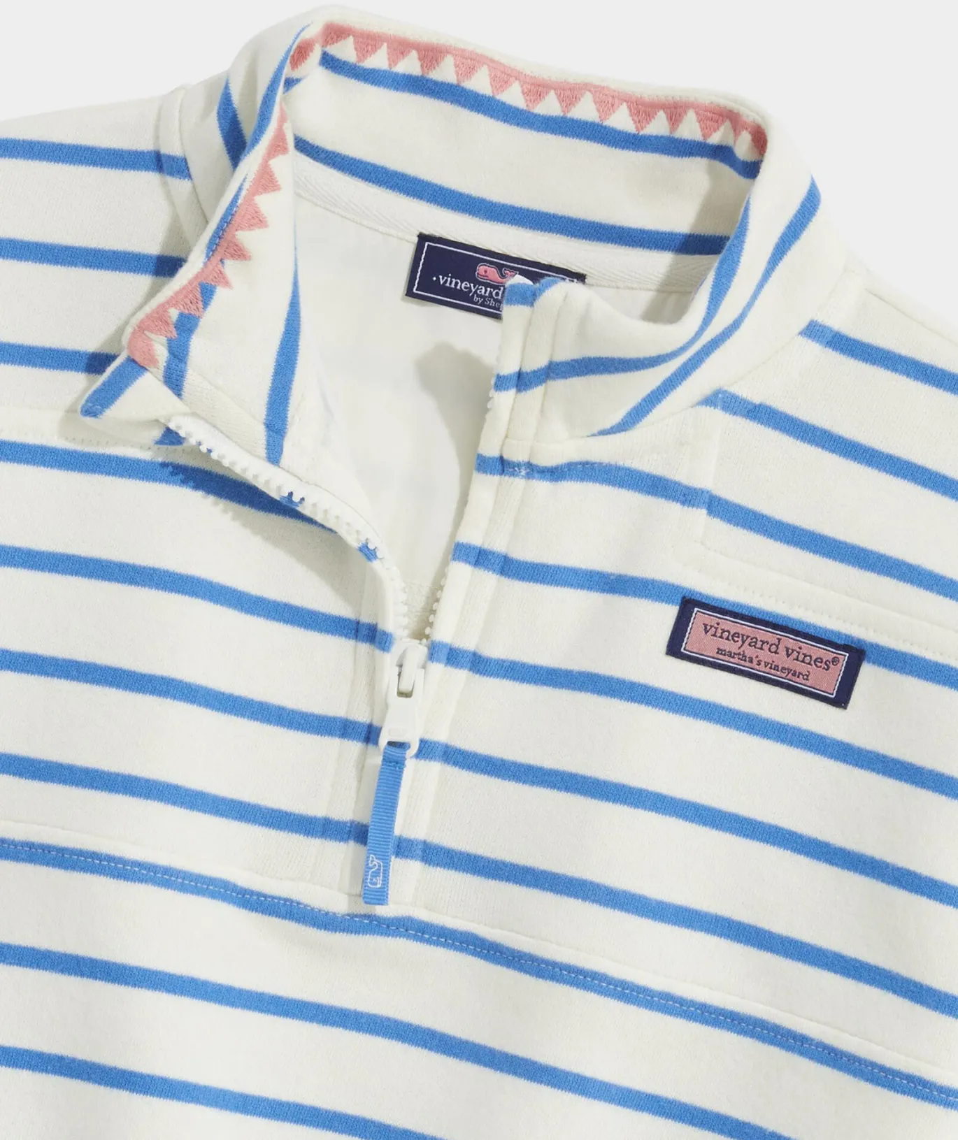 Vineyard Vines Girls' Dreamcloth® Relaxed Shep Shirt™ StripeCaymanBloss Sale