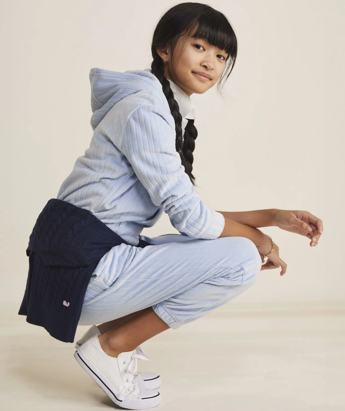 Vineyard Vines Girls' Dreamcloth® Relaxed Shep Shirt™ Floral- Navy Discount
