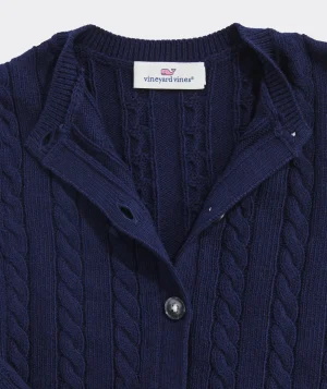 Vineyard Vines Girls' Embroidered Whale Rollneck Sweater Marshmallow Discount