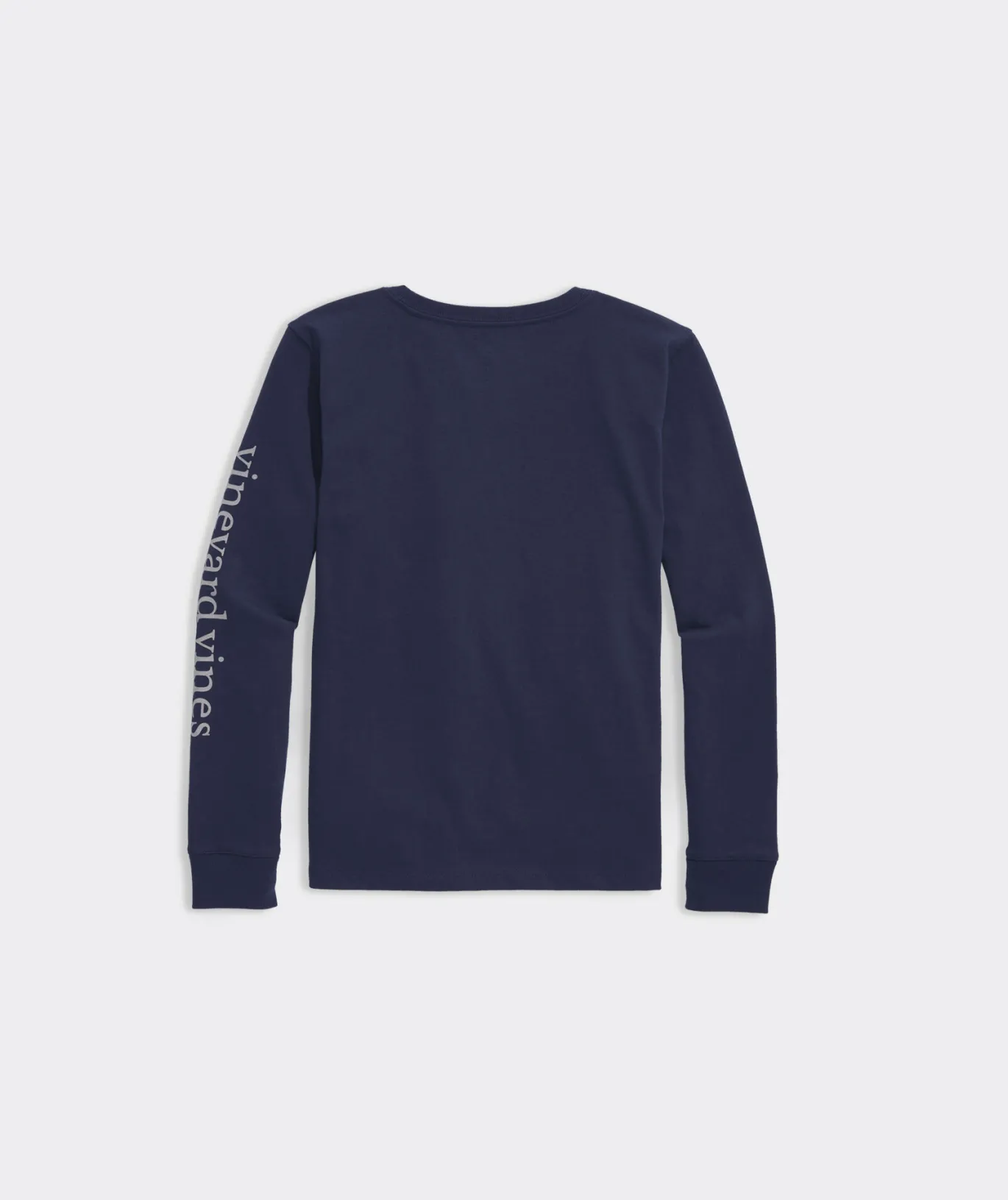 Vineyard Vines Girls' Glitter Ski Whale Long-Sleeve Pocket Tee Calm Waters Hot